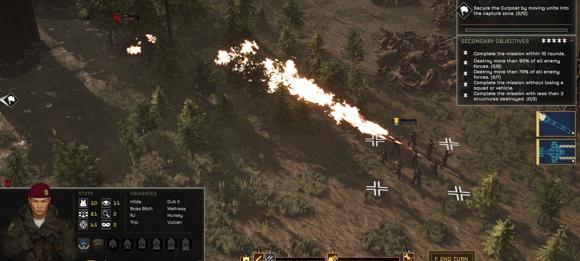 MENACEの戦闘画面