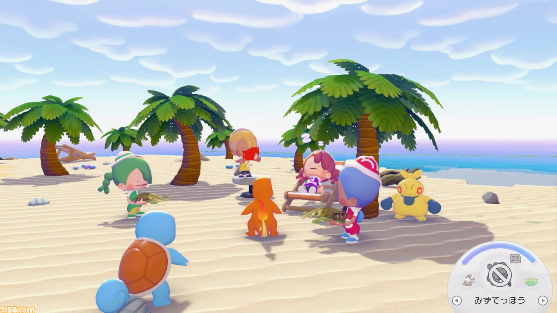 ぽこあポケモン ゲームプレイ画面