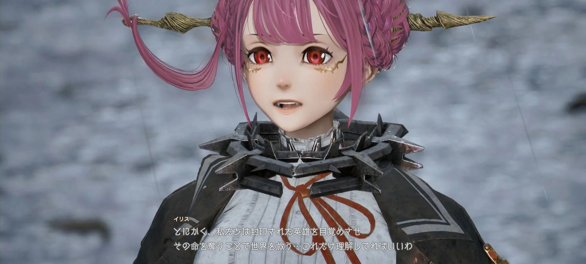 【レビュー】『CODE VEIN II(コードヴェイン2)』タイムトラベル×死にゲーの最強タッグ!前作超えの濃密ドラマと骨太バトルがヤバすぎる 3 『CODE VEIN II』実際のプレイ画面。拠点でイリスから今後の使命について説明を受ける場面